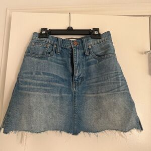 Madewell Mini Jean Skirt